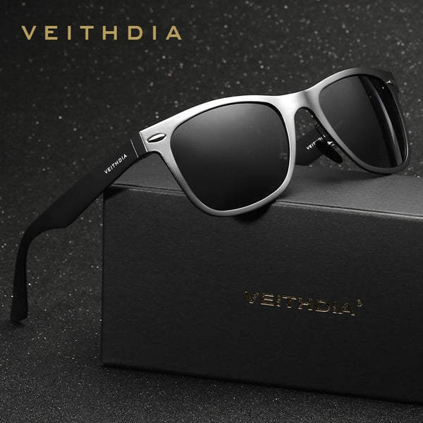 VEITHDIA Brand Unisex Aluminum Square Men's Polarized Mirror Sun Glasses