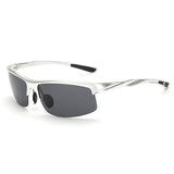 SUNRUN Men Driving Sunglasses Aluminum Frame Polarized Sunglasses