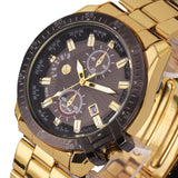 Golden&Rose Gold Luxury Mens Watch