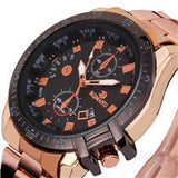 Golden&Rose Gold Luxury Mens Watch
