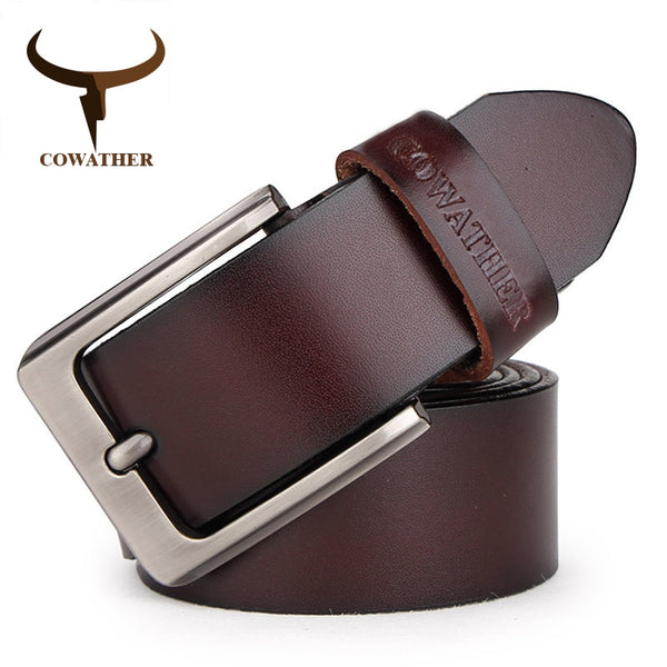 COWATHER belt cow genuine leather