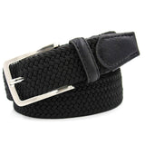 Men Blue Elastic Stretch Waist Belt