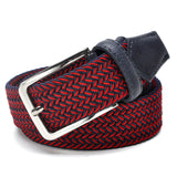 Men Blue Elastic Stretch Waist Belt