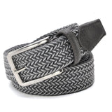 Men Blue Elastic Stretch Waist Belt