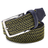 Men Blue Elastic Stretch Waist Belt