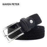 Hot Sales Men  Elastic Black Belt