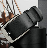 dnuxlou Business Leisure Wide Faux PU Leather Belt