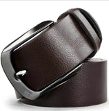 dnuxlou Business Leisure Wide Faux PU Leather Belt