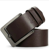 dnuxlou Business Leisure Wide Faux PU Leather Belt