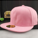 Fashion Adjustable Men Women Baseball Cap Solid Hip-Hop Snapback Flat Hat Visor
