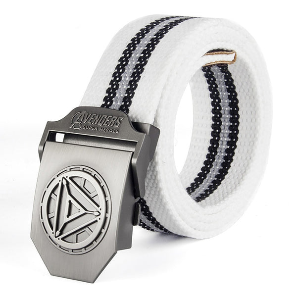 Male Belt Iron Man Buckle High Quality Designer Brand Belt