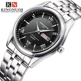 Relogio Masculino Luxury Brand Stainless Steel Analog Display Date Week Waterproof Men's Quartz Watch