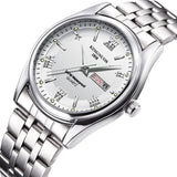 Relogio Masculino Luxury Brand Stainless Steel Analog Display Date Week Waterproof Men's Quartz Watch