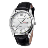 Relogio Masculino Luxury Brand Stainless Steel Analog Display Date Week Waterproof Men's Quartz Watch