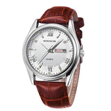 Relogio Masculino Luxury Brand Stainless Steel Analog Display Date Week Waterproof Men's Quartz Watch