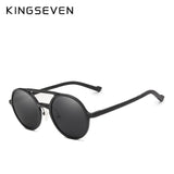 KINGSEVEN Aluminum Men's Round Sunglasses Polarized