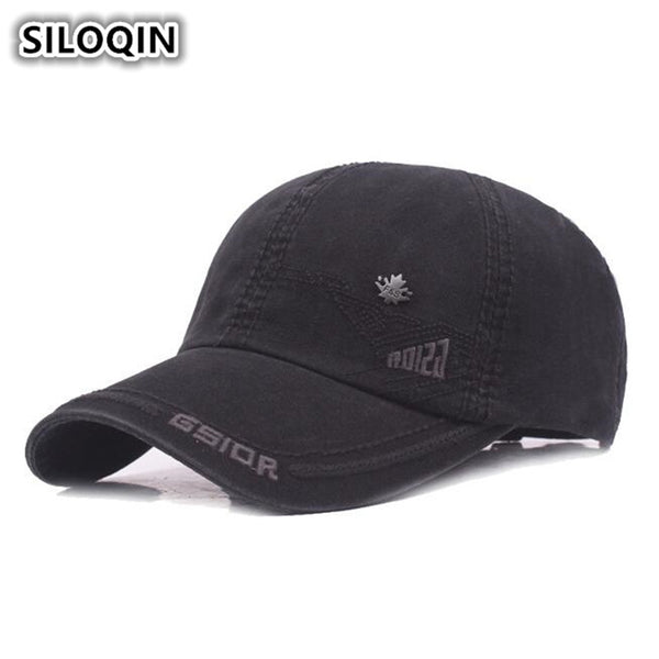 SILOQIN Men's 100% Cotton Material Baseball Caps