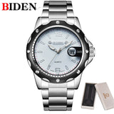 BIDEN Man  Stainless Steel Strap Watches