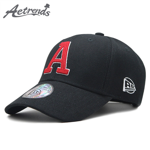 [AETRENDS] Black Cap Hat Men Cotton Baseball Caps for Men