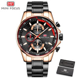 MINI FOCUS 2019 Fashion Blue Watch Men