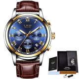 LIGE Watches Men Sports Waterproof Date Analogue Quartz Men's Watches