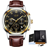 LIGE Watches Men Sports Waterproof Date Analogue Quartz Men's Watches