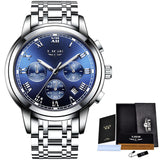 LIGE Watches Men Sports Waterproof Date Analogue Quartz Men's Watches