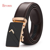 Brand Brown Leather Belt