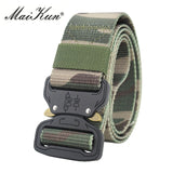 Maikun Military Equipment Combat Tactical Belts for Men US Army Training Nylon Metal Buckle Waist Belt Outdoor Hunting Waistband