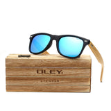 OLEY  Brand Bamboo Leg Polarized Sunglasses men