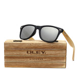 OLEY  Brand Bamboo Leg Polarized Sunglasses men