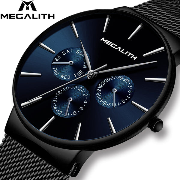 MEGALITH Fashion Casual Quartz Men Watch Waterproof