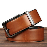 EL BARCO 2018 High Quality Leather Men Belt Casual Black Brown Male Belt Luxury Design Double-sided Strap Belts For Men Cinturon