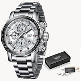 Relogio Masculino LIGE New Sport Chronograph Mens Watches