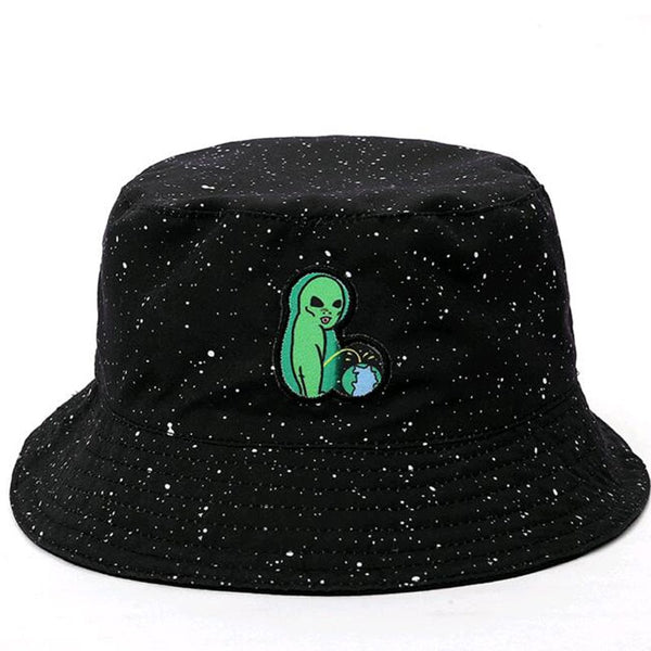 Reversible hat Alien Bucket Hat bob cap