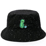 Reversible hat Alien Bucket Hat bob cap