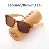BARCUR Polarized Bamboo Sunglasses Men Wooden Sun glasses