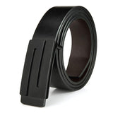 FAJARINA Brand Men's Quality Design PU 2nd Layer Genuine Leather Black Fashion Belts