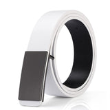 FAJARINA Brand Men's Quality Design PU 2nd Layer Genuine Leather Black Fashion Belts