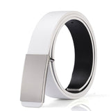 FAJARINA Brand Men's Quality Design PU 2nd Layer Genuine Leather Black Fashion Belts