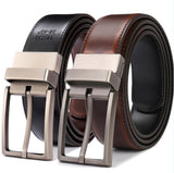 Men's Belts Genuine Leather Dress Reversible Belt