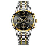 MEGALITH Luxury Luminous Watches Men Waterproof Stainless Steel