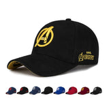 Yo-Young Unisex Marvel Avengers LOGO Embroidery Casual Outdoor Baseball Caps