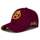 Yo-Young Unisex Marvel Avengers LOGO Embroidery Casual Outdoor Baseball Caps