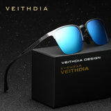 VEITHDIA Unisex Retro Aluminum Magnesium Brand Sunglasses Polarized