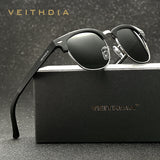 VEITHDIA Retro Unisex Aluminum Magnesium Mens Sunglasses Polarized