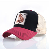 TQMSMY Summer Unisex Hip Hop Embroidered Animal Men Baseball Caps