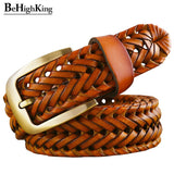 Genuine leather Braided belt