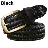 Genuine leather Braided belt