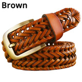 Genuine leather Braided belt